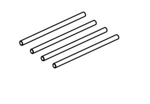 Absima 1610127 Lower Suspension Pins (4)