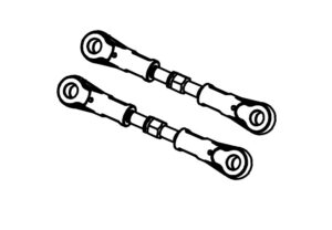 Absima 1610133 Adjustable Steering Rods (2)