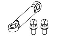 Absima RC Car Mini AMT Servo Rod 1610138
