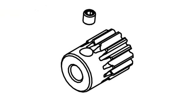 Absima Mini AMT RC car motor pinion 15T 48dp 1610140