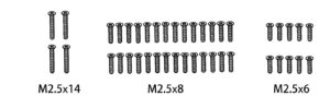 Absima 1610161 Screw Set M2.5*14/M2.5*8/M2.5*6