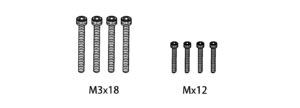 Absima 1610162 Screw Set M2*12/M3*18