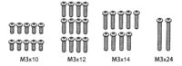 Absima 1610163 Screw Set M3*10/M3*14/M3*24