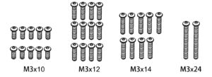 Absima 1610163 Screw Set M3*10/M3*14/M3*24