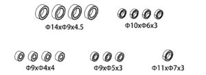 Absima 1610164 Ball Bearing Set