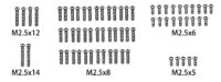 Absima 1610166 Screw Set M2.5*5/M2.5*6/M2.5*8/M2.5*12/M2.5*14