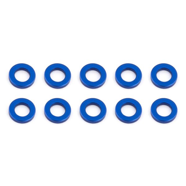 Team Associated Ballstud Washers 3x5.5x1mm Blue Aluminum 31382
