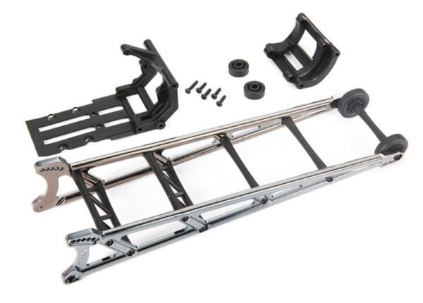 Traxxas 9460X Black Chrome Extended Wheelie Bar and Mount