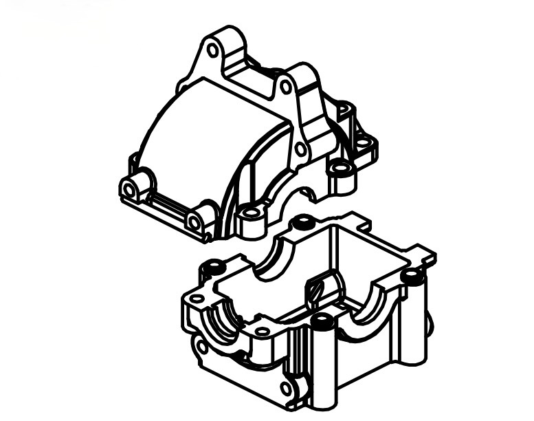 Absima 1610107 Rear Gear Box 1 Absima 1610107 Rear Gear Box