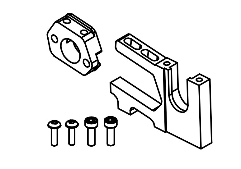 Absima 1610110 Aluminum Motor Mount 1 Absima 1610110 Aluminum Motor Mount