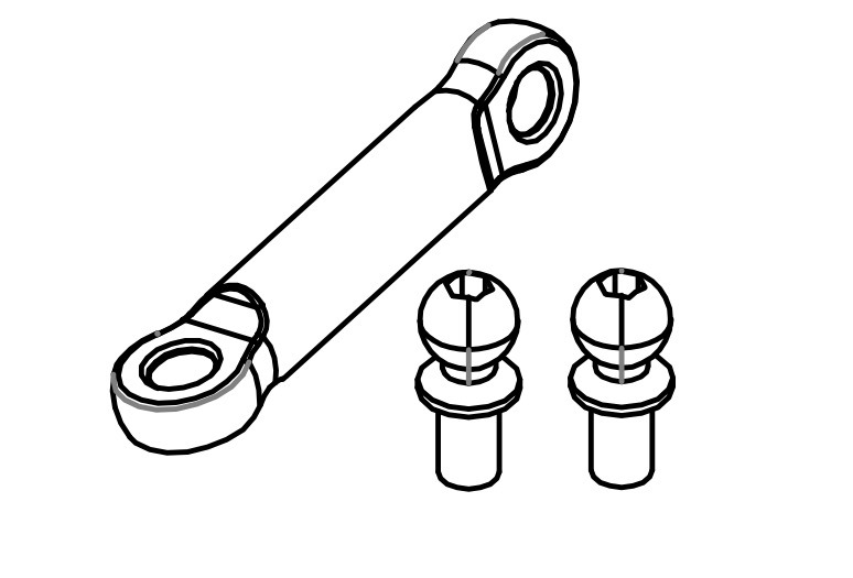 Absima 1610138 Servo Rod 1 Absima 1610138 Servo Rod