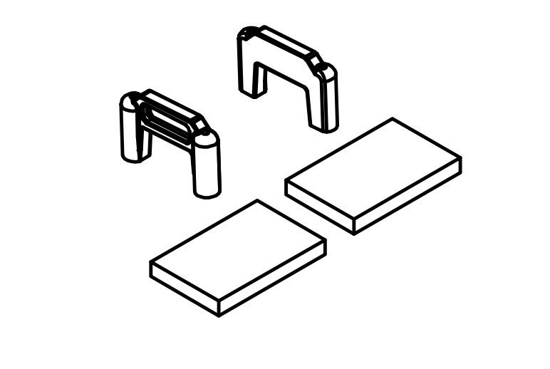 Absima 1610143 Battery Mount Set 1 Absima 1610143 Battery Mount Set