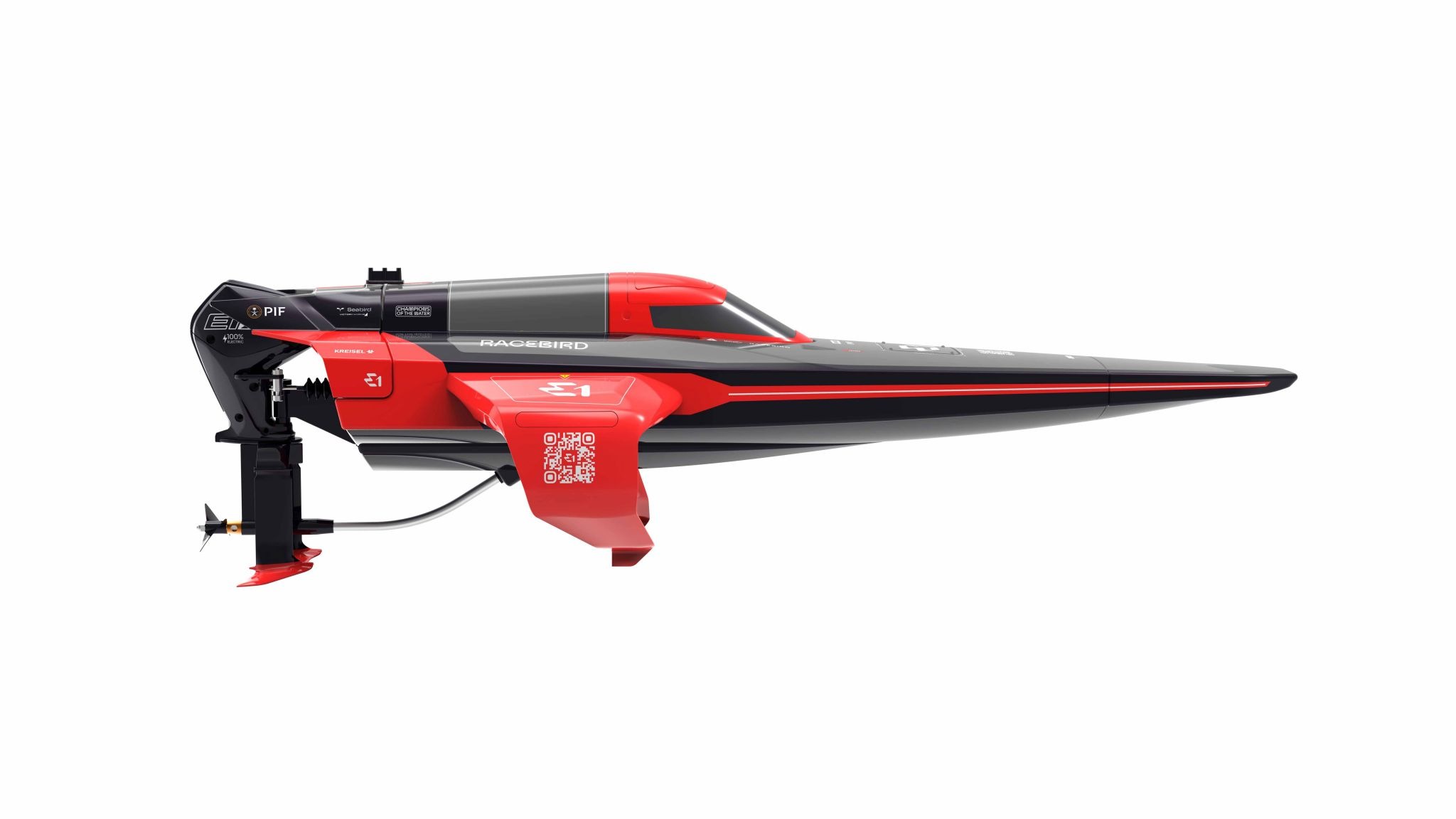 Joysway E1 Racebird 1/14 545mm RTR RC Paat Coral #JW8608C 4 Joysway E1 Racebird 1/14 545mm RTR RC Paat Coral #JW8608C