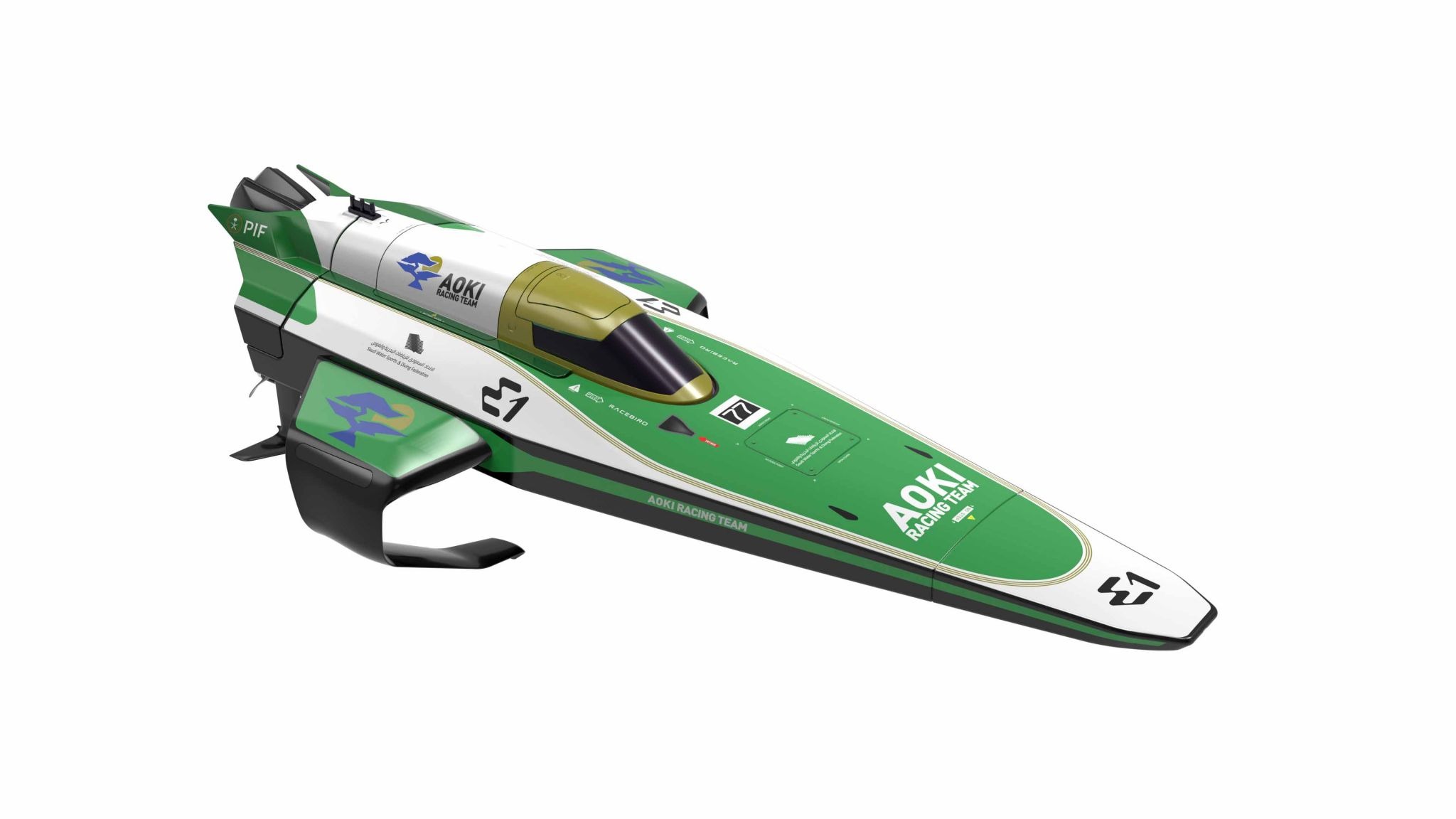 Joysway E1 Racebird 1/14 545mm RTR RC Paat Team Aoki #JW8608AOKI 1 Joysway E1 Racebird 1/14 545mm RTR RC Boat Team Aoki #JW8608AOKI