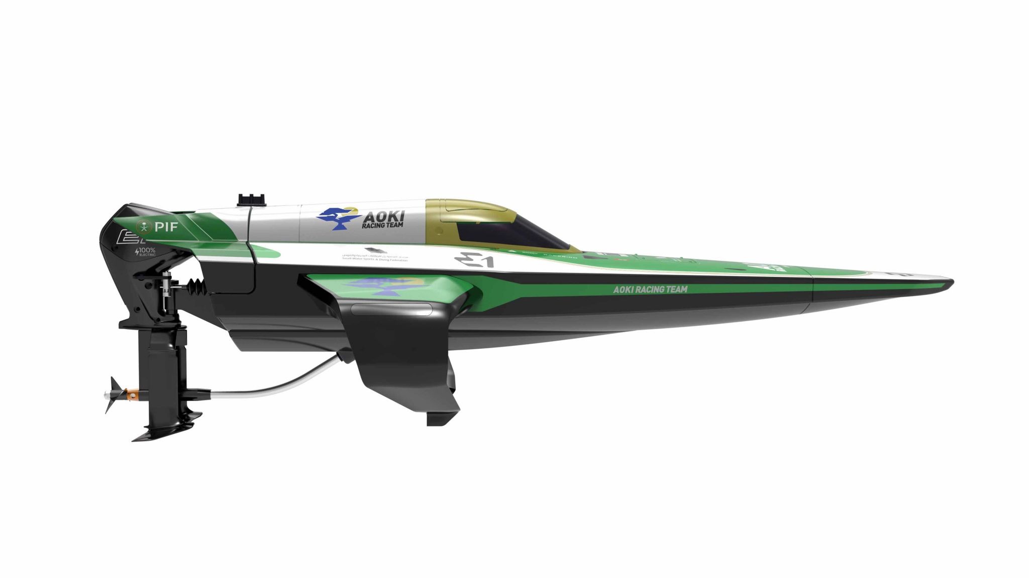 Joysway E1 Racebird 1/14 545mm RTR RC Paat Team Aoki #JW8608AOKI 6 Joysway E1 Racebird 1/14 545mm RTR RC Paat Team Aoki #JW8608AOKI