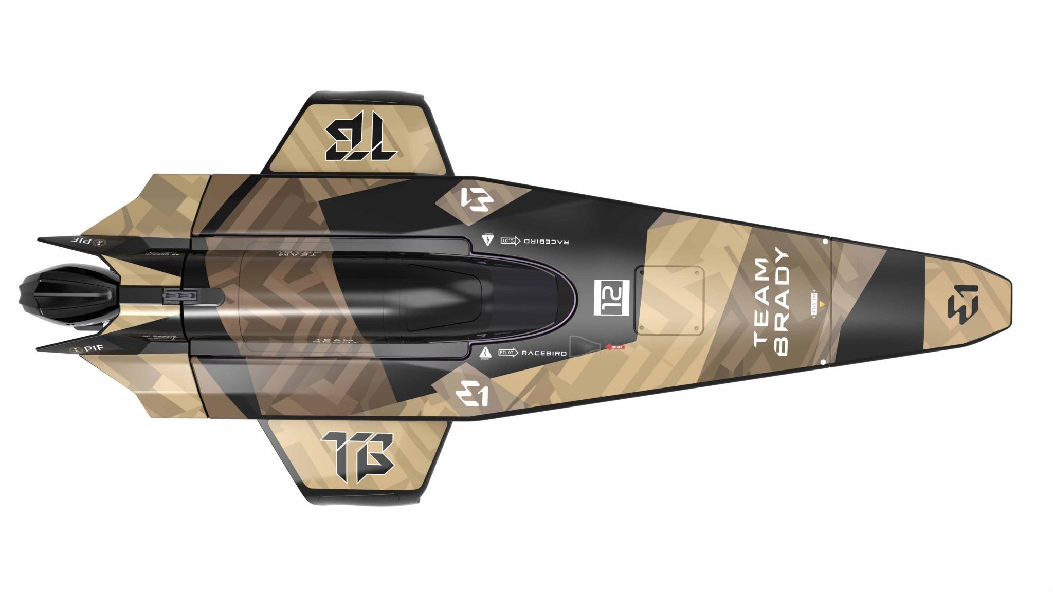 Joysway E1 Racebird 1/14 545mm RTR RC Paat Team Brady #JW8608BRADY 1 Joysway E1 Racebird 1/14 545mm RTR RC Boat Team Brady #JW8608BRADY
