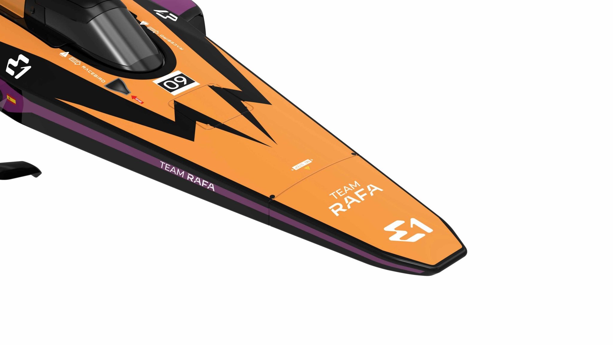 Joysway E1 Racebird 1/14 545mm RTR RC Paat Team Rafa 3 Joysway E1 Racebird 1/14 545mm RTR RC Paat Team Rafa