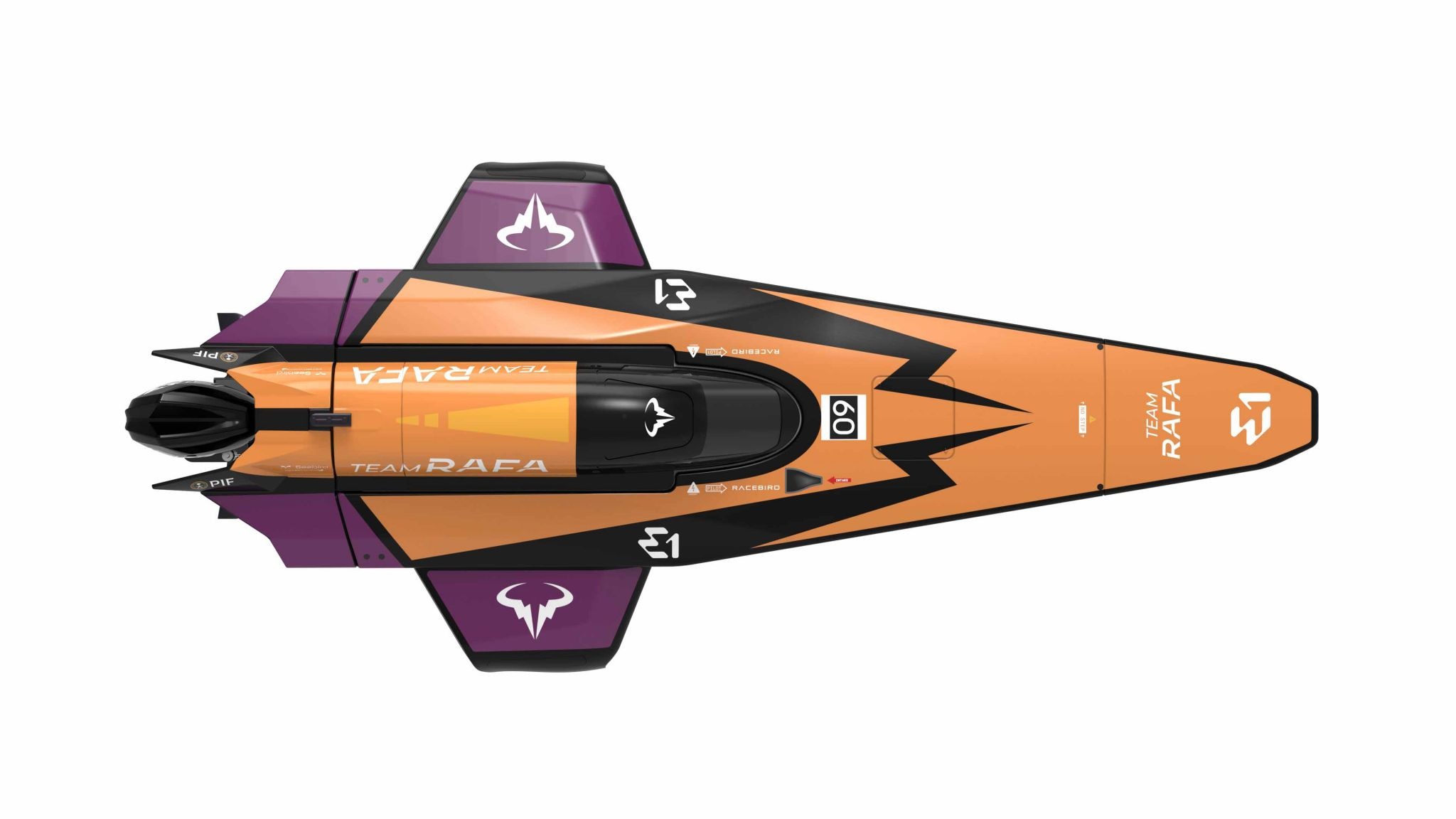Joysway E1 Racebird 1/14 545mm RTR RC Paat Team Rafa 2 Joysway E1 Racebird 1/14 545mm RTR RC Paat Team Rafa