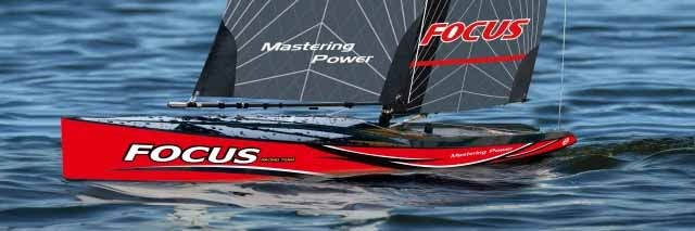 Joysway Focus V3 One Meter Sailboat - 995mm - 2.4GHz RTR (Red) 3 Joysway Focus V3 One Meter Sailboat - 995mm - 2.4GHz RTR (Red)