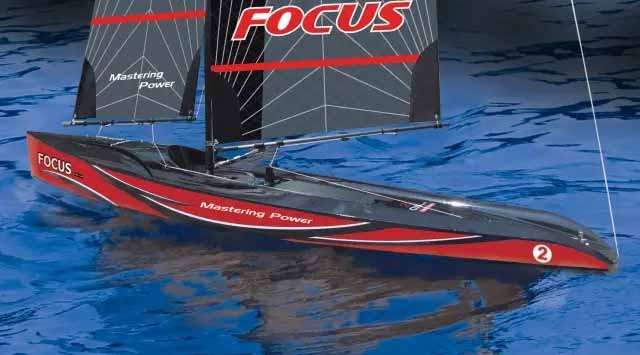 Joysway Focus V3 One Meter Sailboat - 995mm - 2.4GHz RTR (Red) 5 Joysway Focus V3 One Meter Sailboat - 995mm - 2.4GHz RTR (Red)