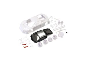 Kyosho Mini-Z Body Audi R8 LMS 2015 + 2WD Rims White #MZN189