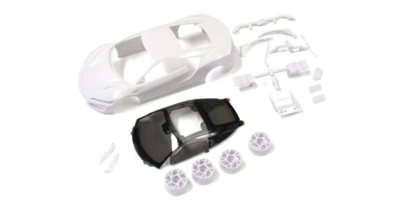 Kyosho Mini-Z Body Honda NSX + 2WD Rims White #MZN186