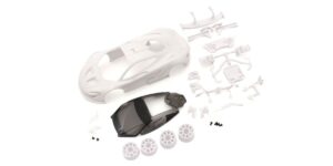 Kyosho Mini-Z Body McLaren P1 GTR + 2WD Rims White #MZN190