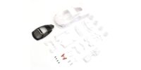 Kyosho Mini-Z Body McLaren Senna GTR + 2WD Rims White #MZN208