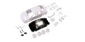 Kyosho Mini-Z Body Mitsubishi Lancer Evo-X + 4WD Rims White #MZN184