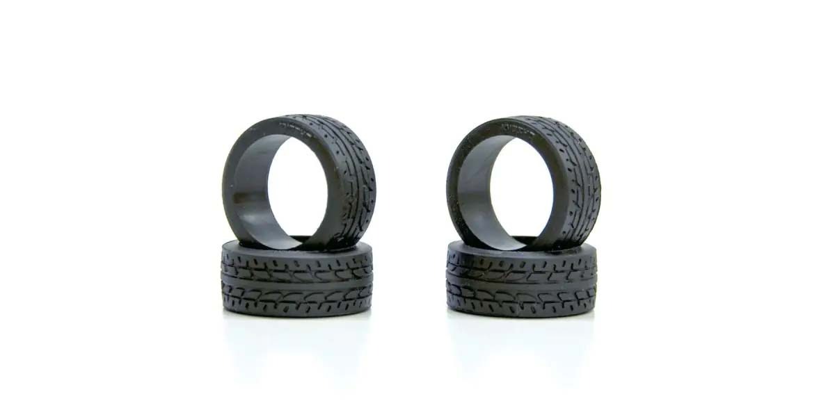 Kyosho Mini-Z Racing Radial-Reifen 20 Shore schmal (4) #MZW37-20B 1 Kyosho Mini-Z Racing Radial Tyres 20 Shore Narrow (4) #MZW37-20B