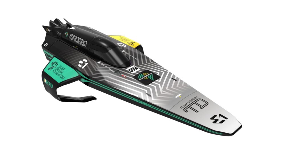 Joysway E1 Racebird 1/14 545mm RTR RC Boat Team Drogba #JW8608DROGBA