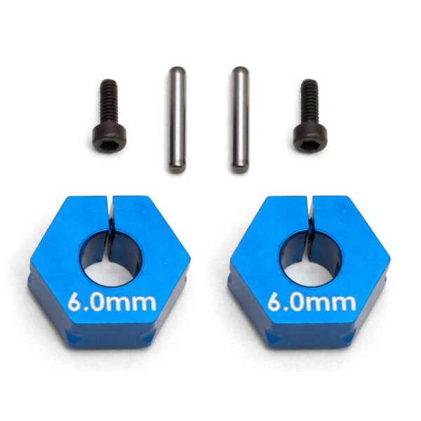 Team Associated FT Clamping Wheel Hexes 6.0mm 71034