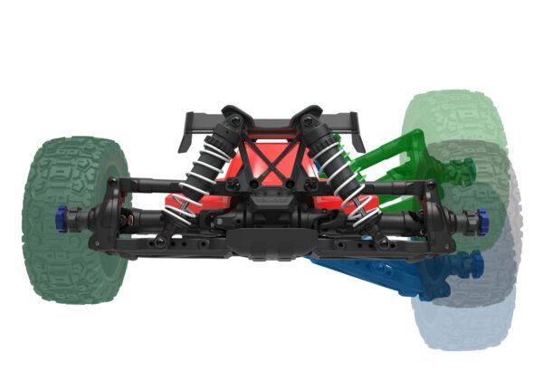 Traxxas Jato 4x4 BL-2S 1/8 Buggy Brushless RTR HD Punane
