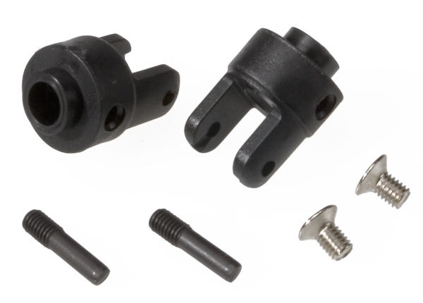 Traxxas tasauspyörästön ulostulohaarukat (2) musta 4628R 1 Traxxas Differential output yokes (2) Black 4628R