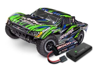 Traxxas Slash 2WD BL-2S 1:10 RTR - Green + Battery & Charger