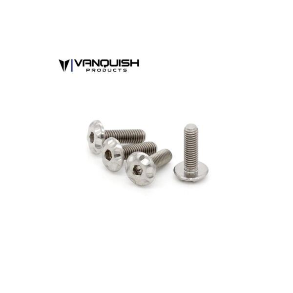 Vanquish M3x10mm Titanium Washer Head Screw (4) for rc cars