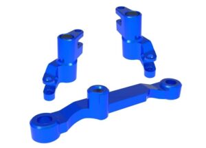 Traxxas Bellcrank Assembly w Drag Link Alu Blue #10743-BLUE