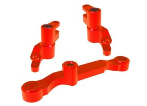Traxxas Bellcrank Assembly w Drag Link Alu Red #10743-RED