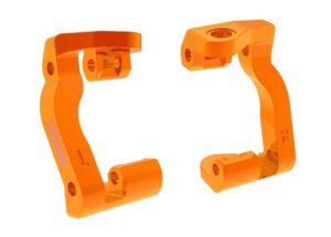 Traxxas Caster Blocks Alu Orange LR #10733-ORNG