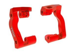 Traxxas Caster Blocks Alu Red LR #10733-RED