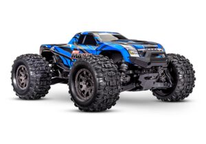 Traxxas Mini Maxx 4wd BL-2S BL HD 1/16 Monster Truck RTR Sinine