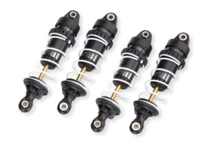 Traxxas Shock Set Long Mini GTR Alu Gray (4) #10765-GRAY