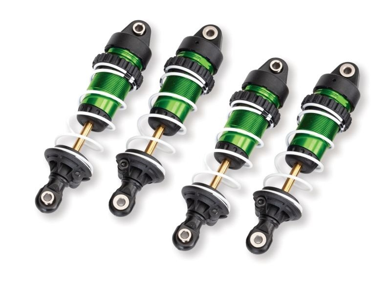 Traxxas Shock Set Long Mini GTR Alu Green (4) #10765-GRN 1 Traxxas Shock Set Long Mini GTR Alu Green (4) #10765-GRN