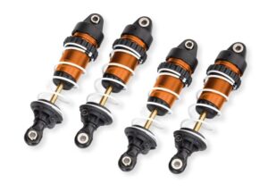 Traxxas Shock Set Long Mini GTR Alu Orange (4) #10765-ORNG