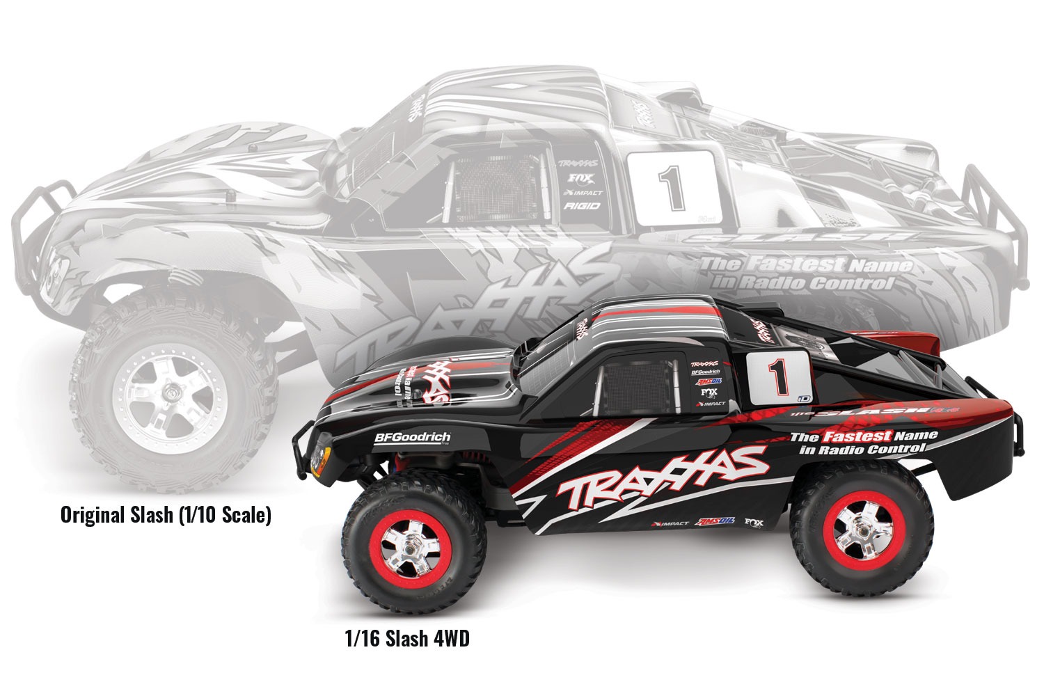 Traxxas Slash 4x4 Brushed 1/16 Short-Course RTR Must 4 Traxxas Slash 4x4 Brushed 1/16 Short-Course RTR Must