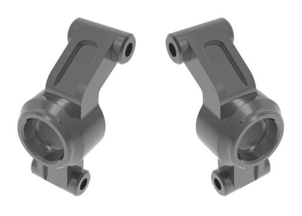 Traxxas Stub Axle Carriers Alu Gray LR #10751-GRAY