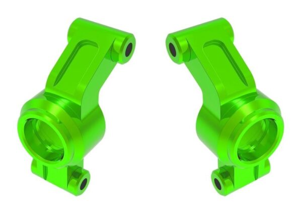 Traxxas Stub Axle Carriers Alu Green LR #10751-GRN
