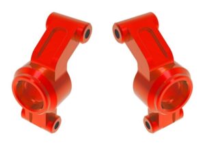 Traxxas Stub Axle Carriers Alu Red LR #10751-RED