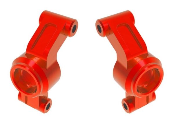 Traxxas Stub Axle Carriers Alu Red LR #10751-RED
