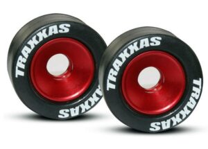 Traxxas Wheelie Bar Wheels Red (2) #5186